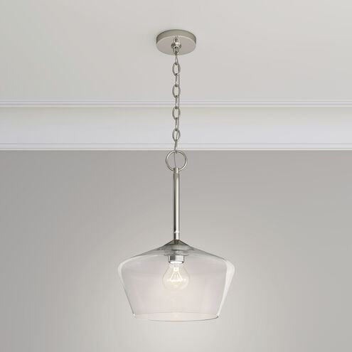 Morbelle 1 Light 14 inch Polished Nickel Pendant Ceiling Light